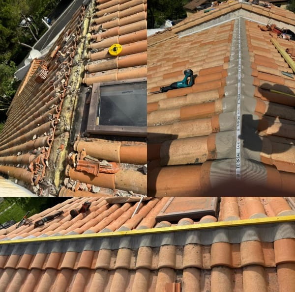 remplacement de faitage